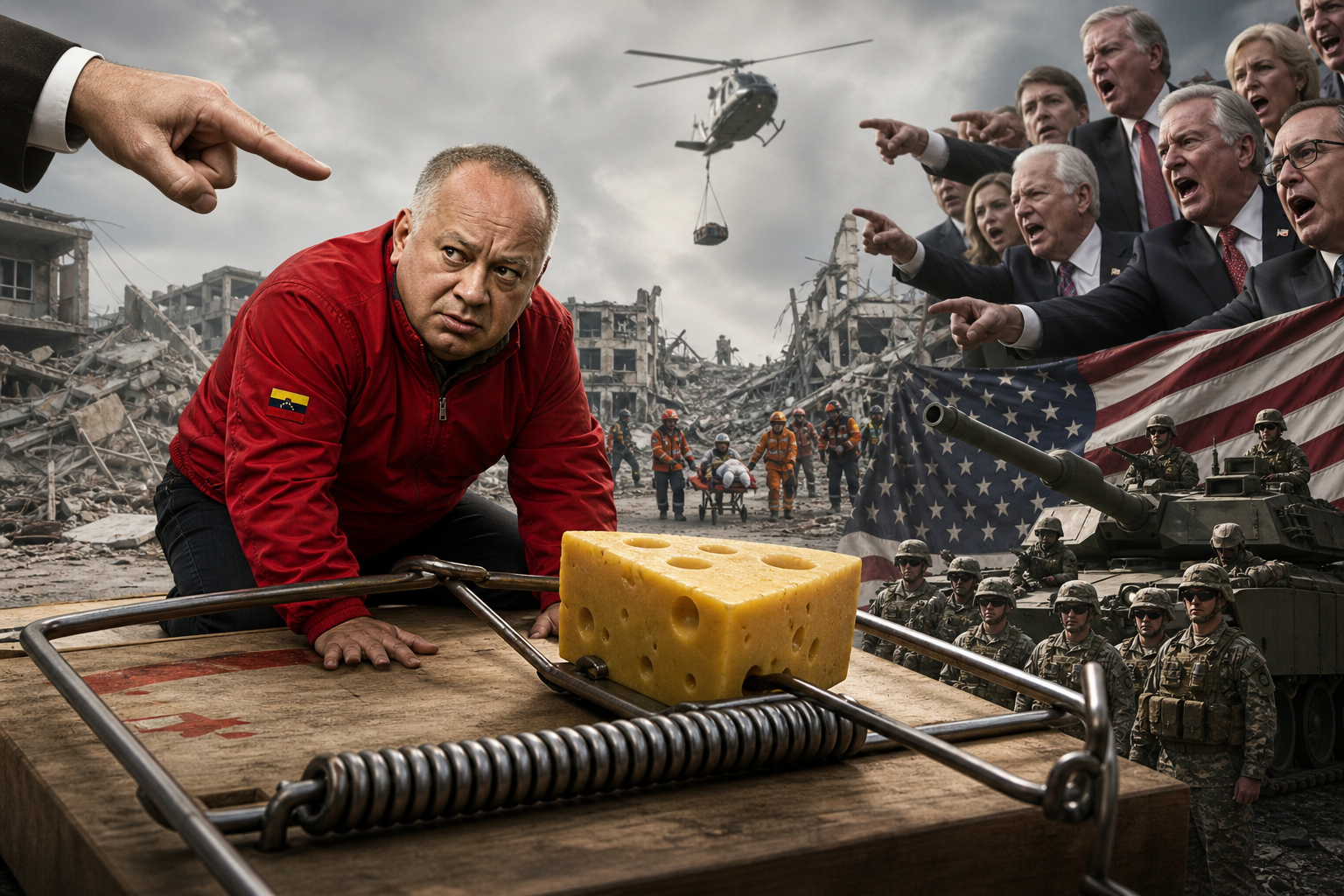 US Lawmakers Demand Capture Of Diosdado Cabello After Venezuela Earthquake Rescue Clash