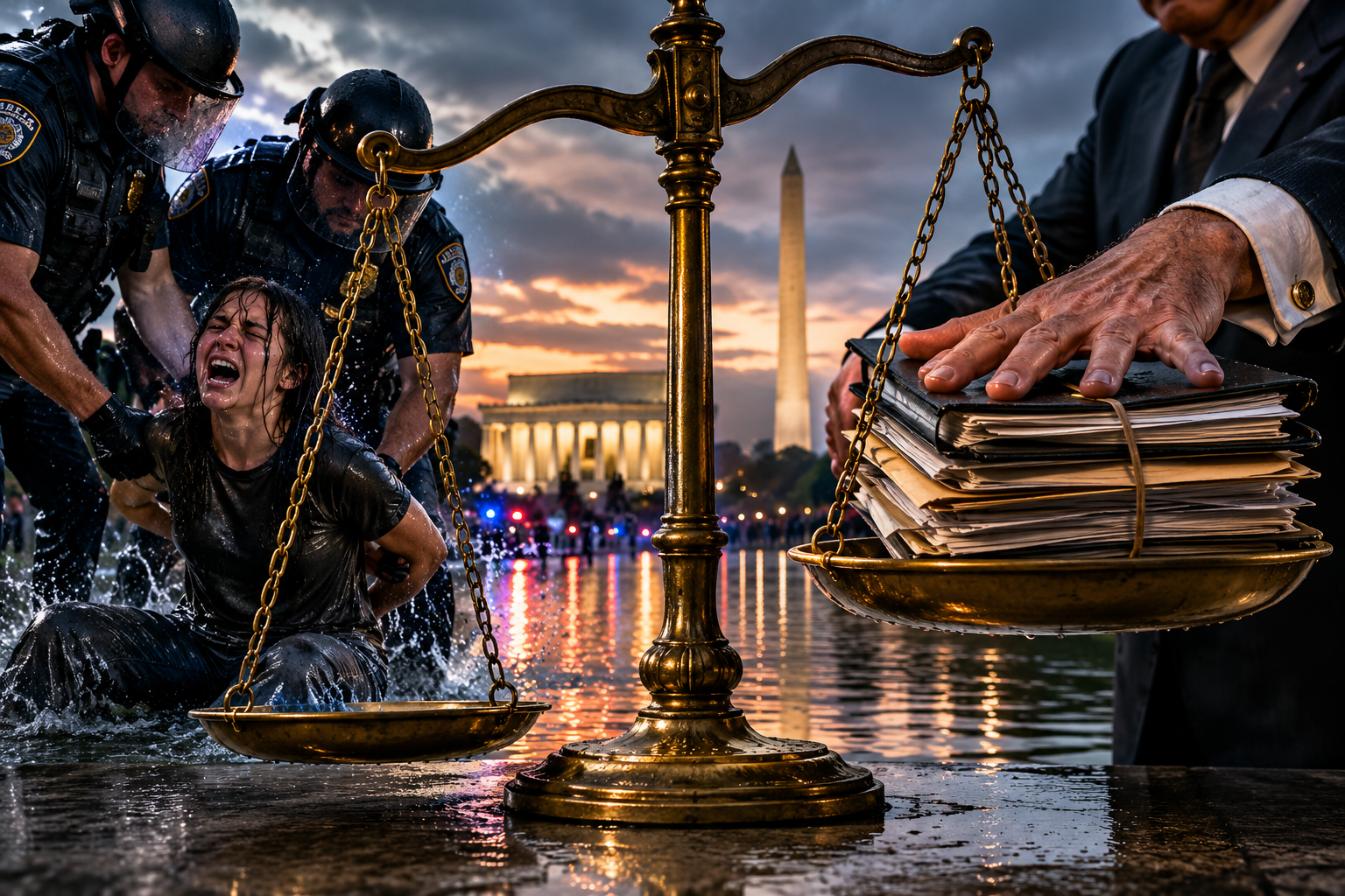 Two Justice Systems: Reflecting Pool Arrests and the Epstein Files