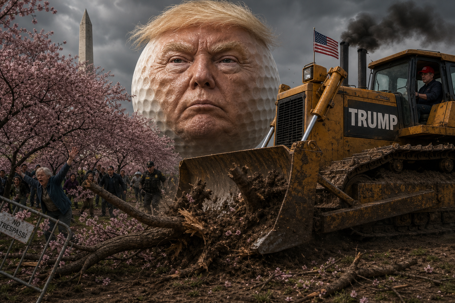 Trump Plan to Bulldoze Washington’s 1910 Cherry Grove for Golf Practice Sparks Court Fight