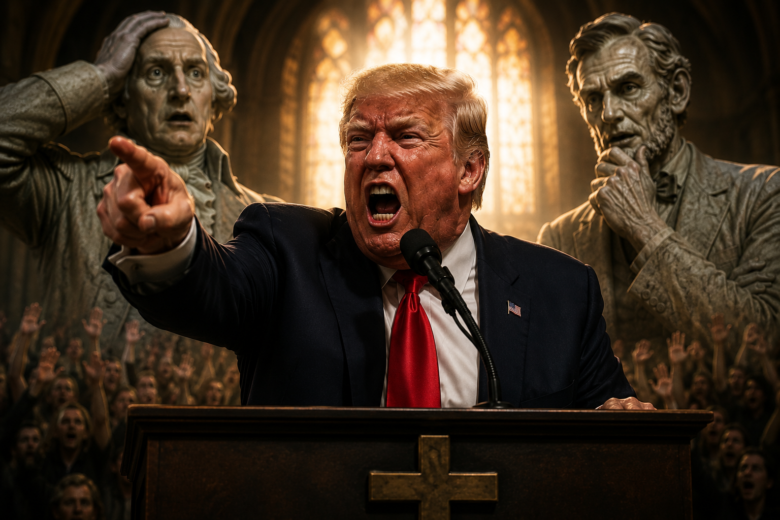 Trump Labels Progressives 'Communists' And 'Animals' In Fiery Faith Conference Speech