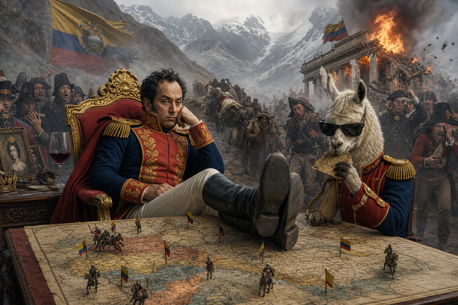 Simón Bolívar Legacy: Liberator, Andes March, Dictatorship And Gran Colombia Collapse